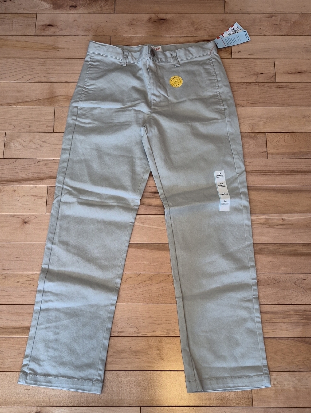 Boys Size 18 Brand New Cat & Jack Beige Straight-Leg Pants